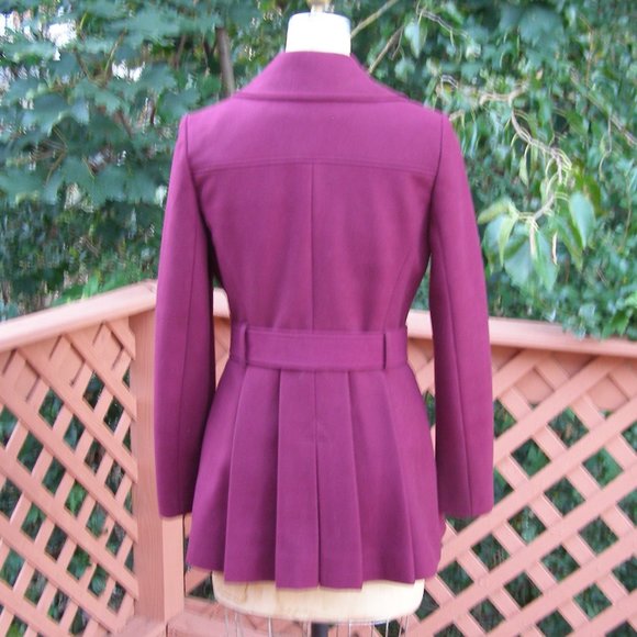 NEW size 8 Stunning VIA SPIGA short Dressy Coat w/Belt - Picture 5 of 15